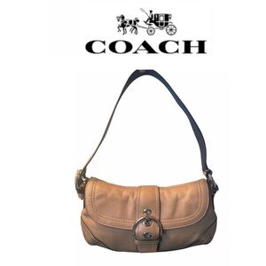 Coach Soho Camel Leather Shoulder Bag
